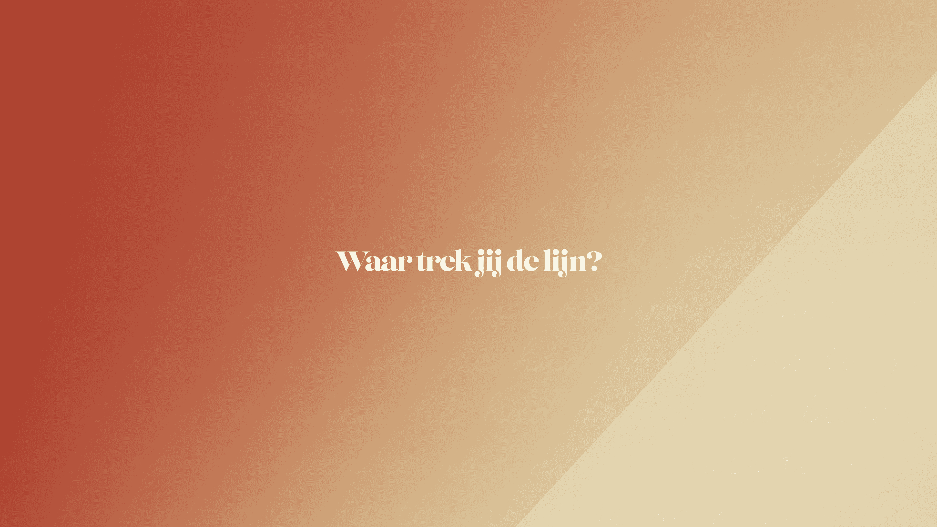 Waar Trek Jij De Lijn?